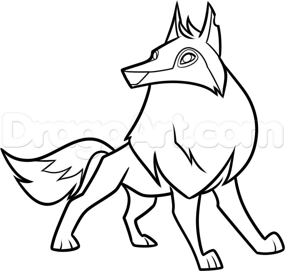 968x919 Pin By Julia On Colorings Animal Jam, Arctic Wolf