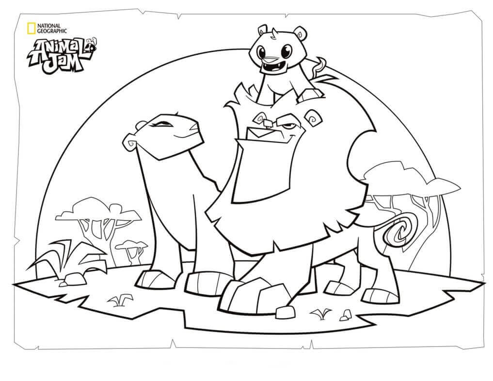 Free Printable Animal Jam Coloring Pages 1017x786 Free Printable Animal Jam Coloring Pages