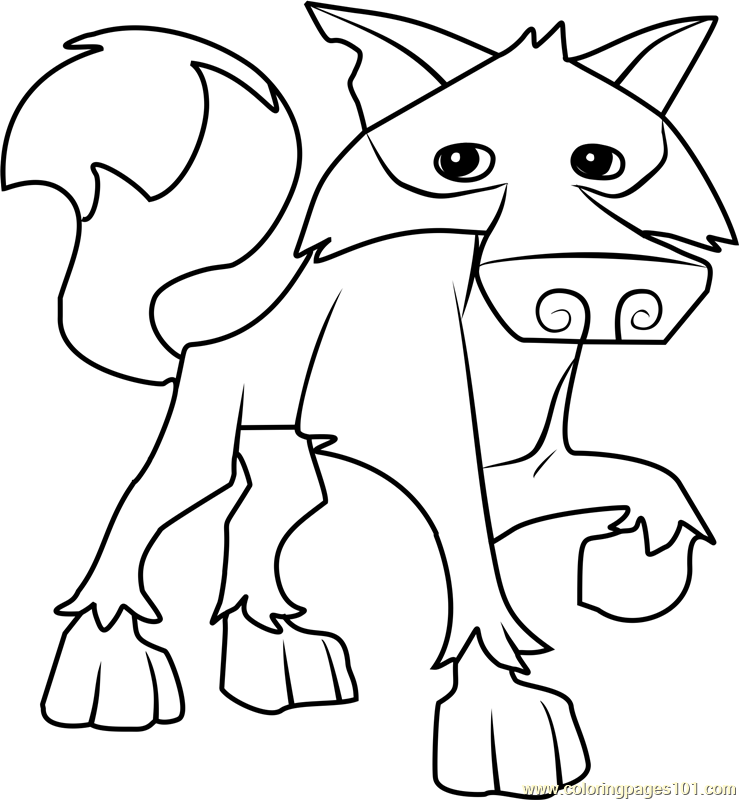 Wolf Animal Jam Coloring Page 739x800 Wolf Animal Jam Coloring Page