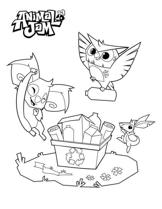 564x729 Free Printable Animal Jam Coloring Pages