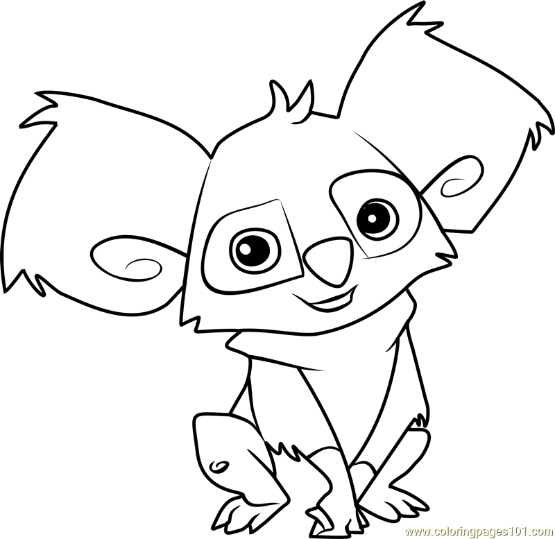 800x777 Koala Animal Jam Coloring Page