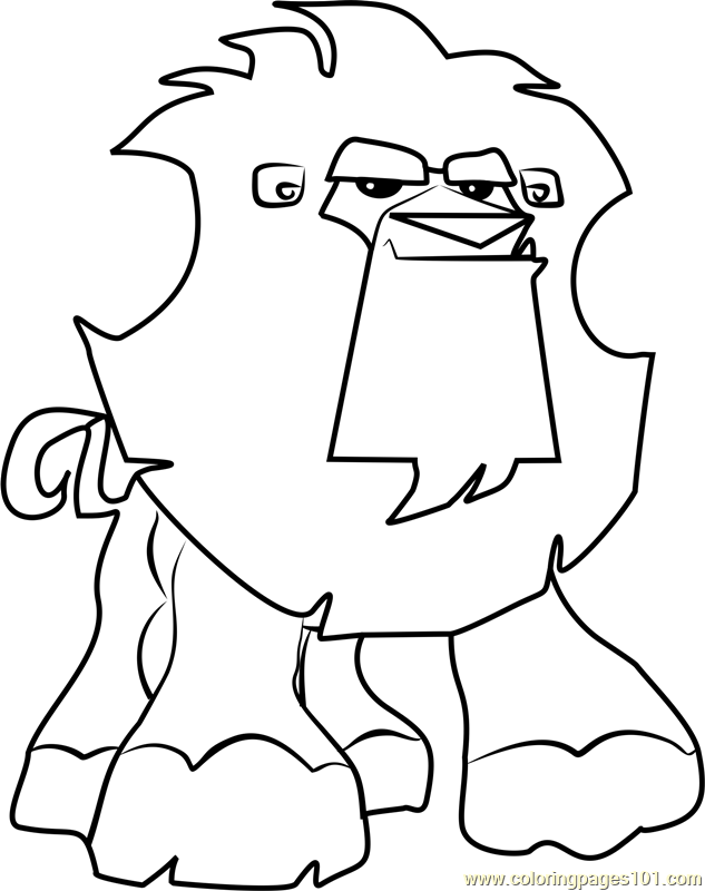 633x800 Lion Animal Jam Coloring Page