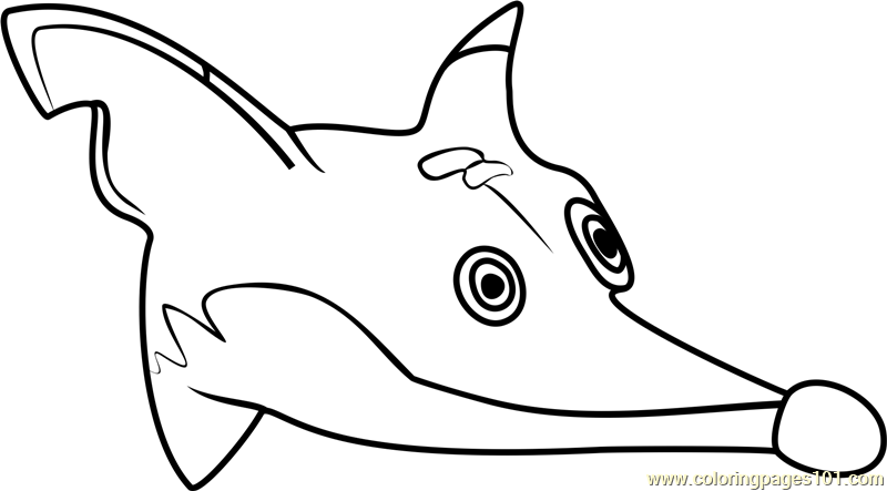 Fluffy Fox Head Animal Jam Coloring Page 800x443 Fluffy Fox Head Animal Jam Coloring Page