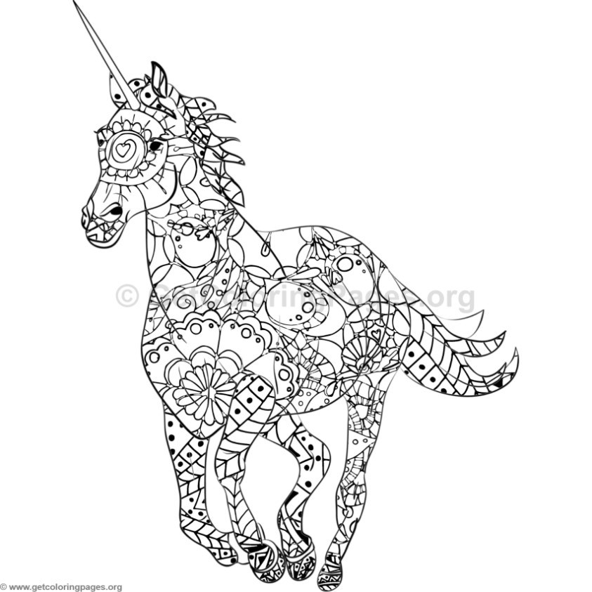 843x843 Animal Mandala Coloring Pages For Adults Unicorn Coloring Pages