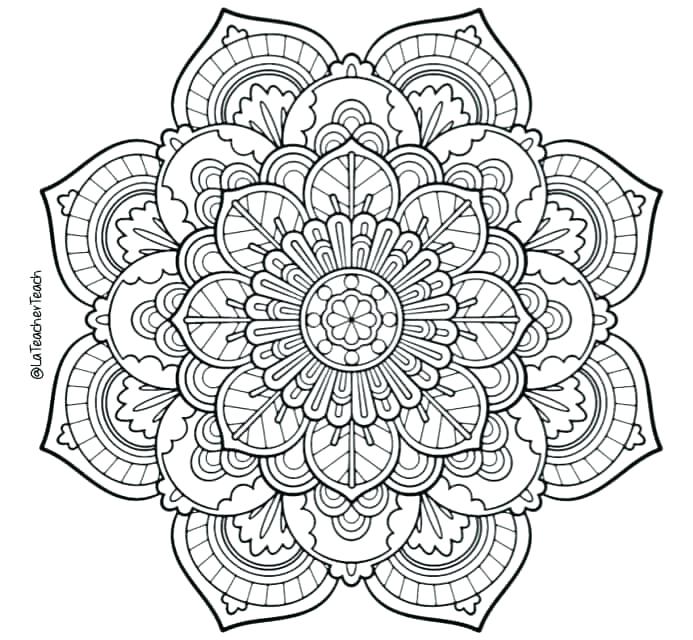 Online Mandala Coloring Pages Printable Mandala Coloring Pages 693x640 Online Mandala Coloring Pages Printable Mandala Coloring Pages