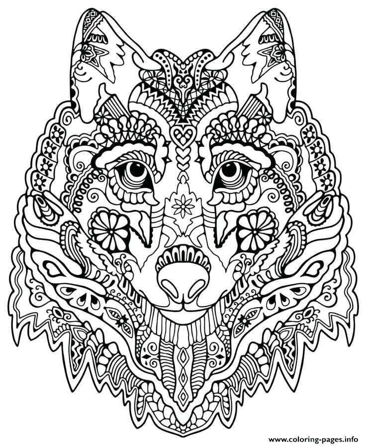 Mandala Printable Coloring Pages Wolf Coloring Pages For Adults 736x896 Mandala Printable Coloring Pages Wolf Coloring Pages For Adults