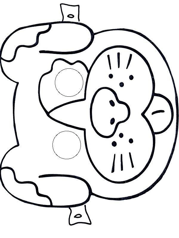 Animal Mask Coloring Pages