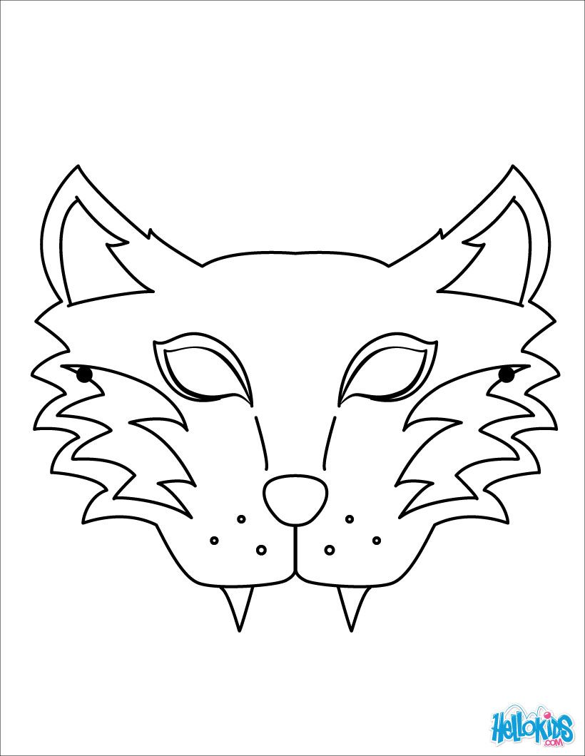 820x1060 Marvelous Tiger Mask Coloring Pages Hellokidscom For Animal Ideas