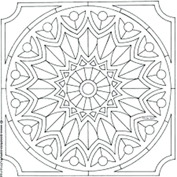 570x570 Mosaic Coloring Page Mosaic Coloring Page Coloring Pages Mosaic