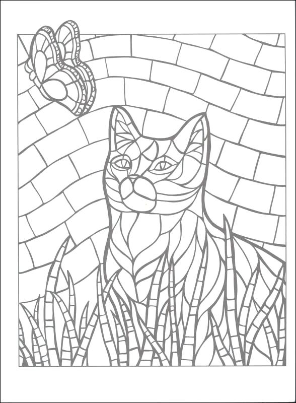 588x800 Animal Mosaic Coloring Pages Mosaic Coloring Books Mosaic