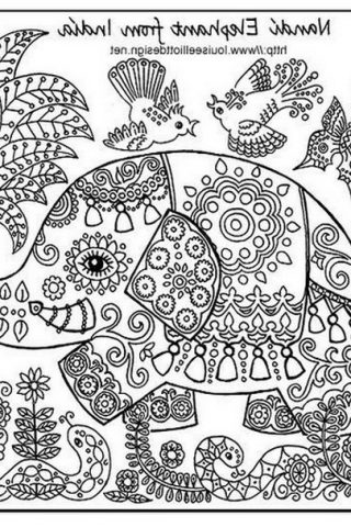 Animal Patterns Colouring Pages 320x480 Animal Patterns Colouring Pages