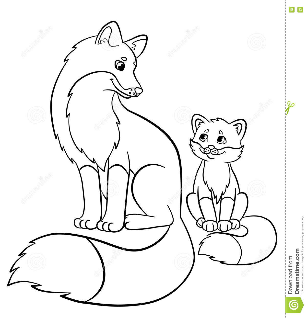 Cute Wild Animals Coloring Pages Last Minute Baby Fox Mother 1254x1300 Cute Wild Animals Coloring Pages Last Minute Baby Fox Mother