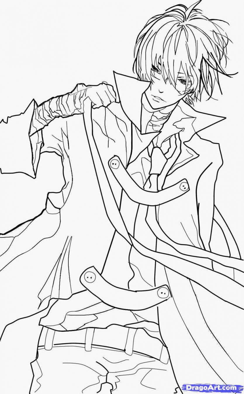 Anime Boys Coloring Pages Home Throughout Boy 835x1349 Anime Boys Coloring Pages Home Throughout Boy