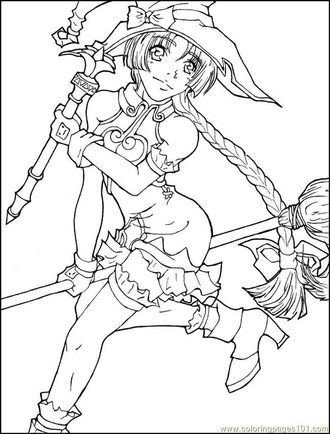 Anime Cartoon Coloring Pages 3 650x854 Anime Cartoon Coloring Pages 3