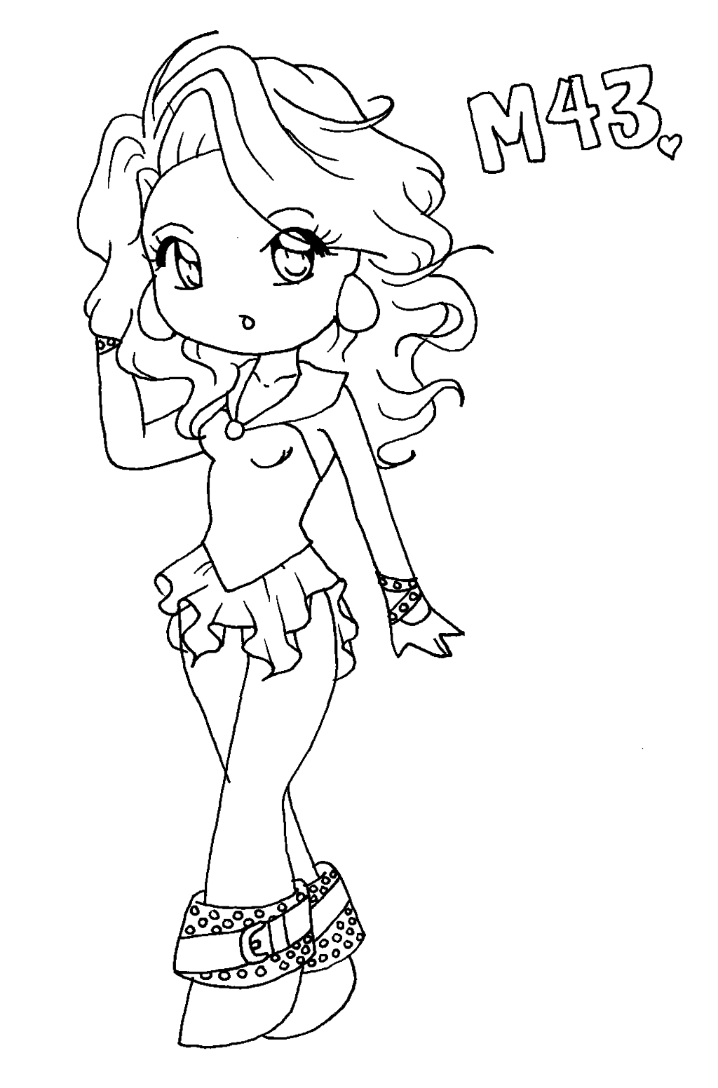 Anime Cat Coloring Pages at GetColorings.com | Free printable colorings ...