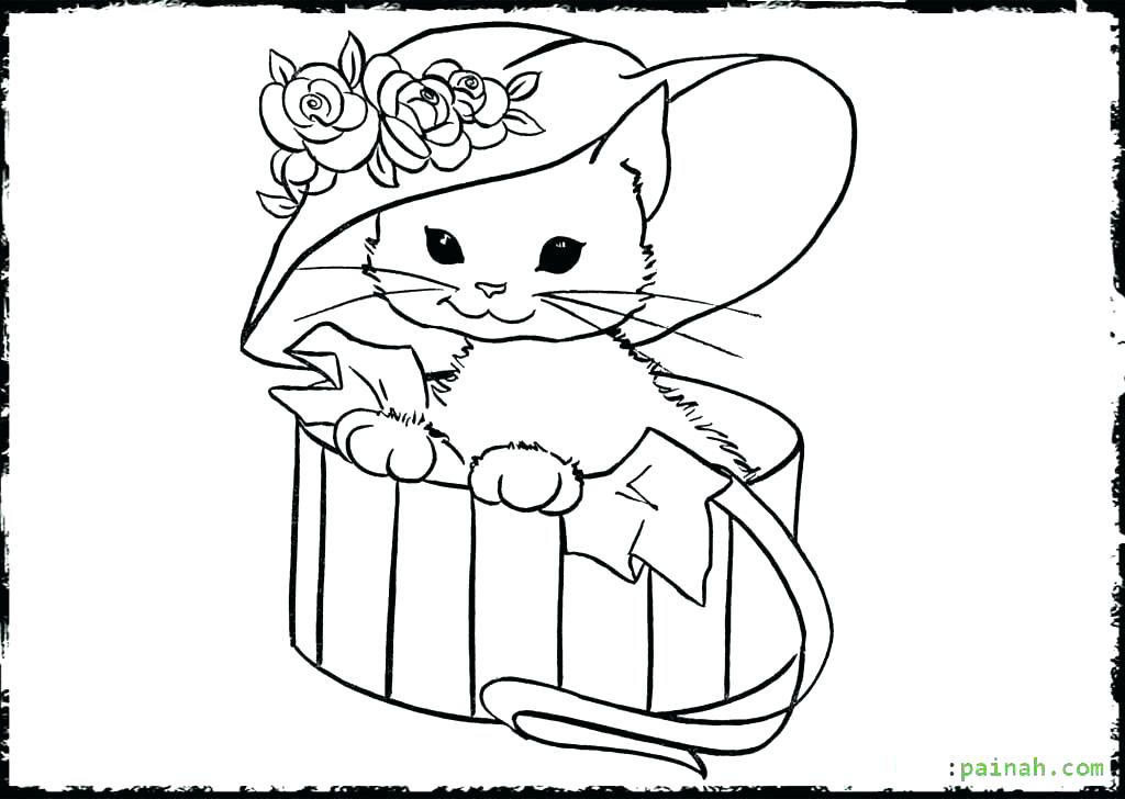 Cute Cat Coloring Pages Coloring Pages Kittens Astonishing 1024x728 Cute Cat Coloring Pages Coloring Pages Kittens Astonishing