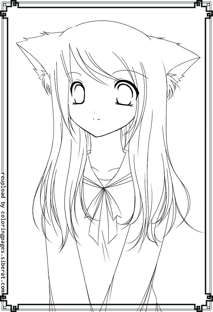 700x1024 Best Of Cute Coloring Pages For Girls Pictures Anime Fox Girl Cute