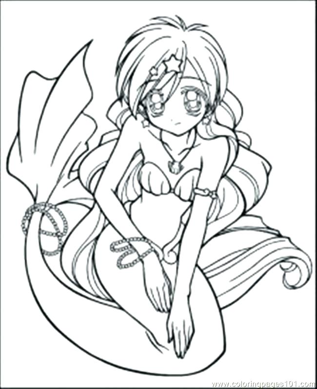 Surprising Coloring Pages Of Anime Characters Fairy Mermaid 650x797 Surprising Coloring Pages Of Anime Characters Fairy Mermaid