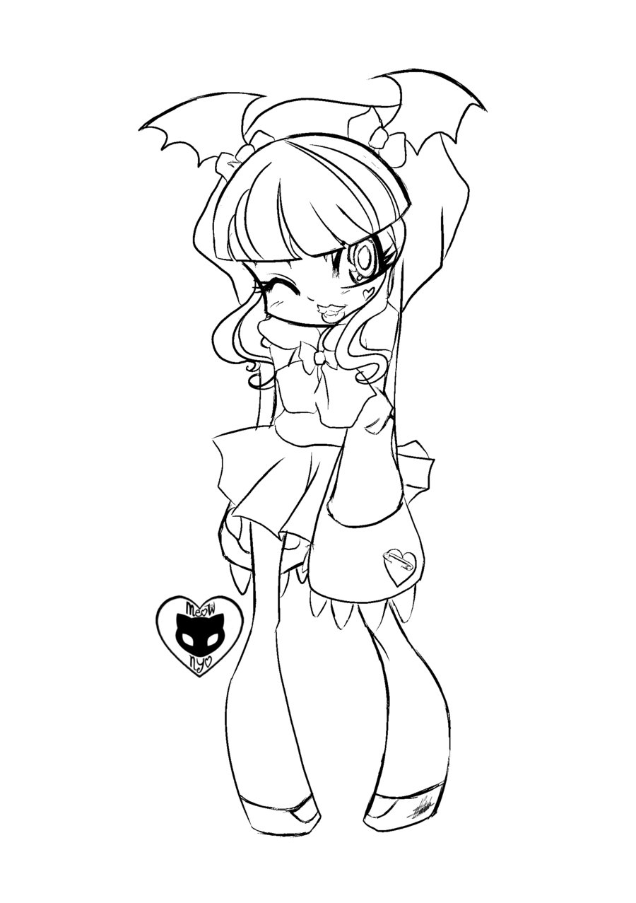 Anime Chibi Coloring Pages 900x1277 Anime Chibi Coloring Pages