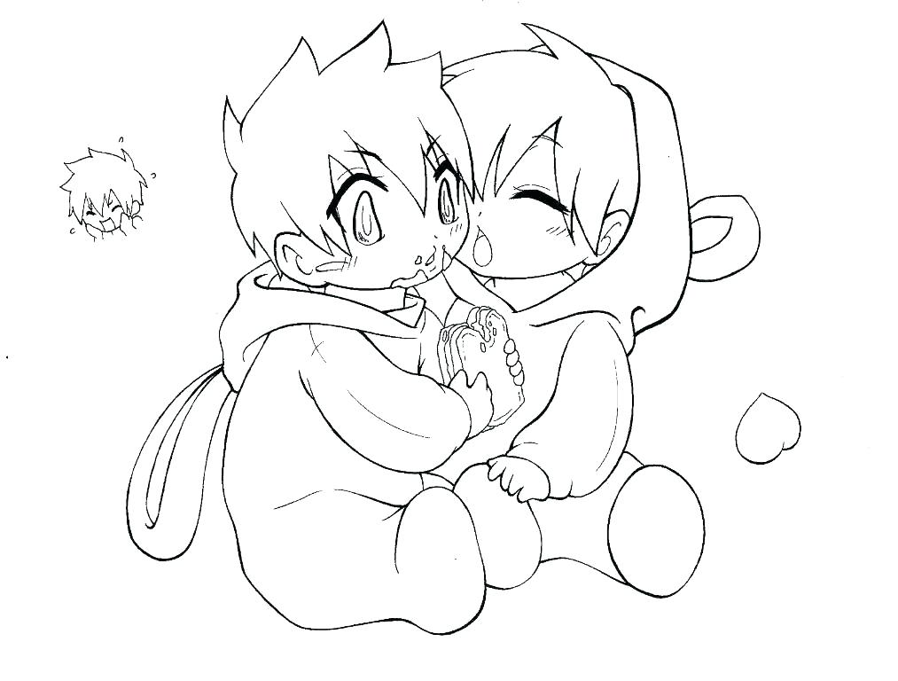 Cute Chibi Coloring Pages Anime Couple Coloring Collection 1013x768 Cute Chibi Coloring Pages Anime Couple Coloring Collection