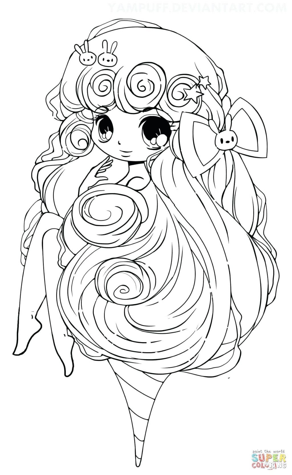 Coloring Pages ~ Chibi Coloring Pages Click The Cotton Candy Girl 1024x1666 Coloring Pages ~ Chibi Coloring Pages Click The Cotton Candy Girl