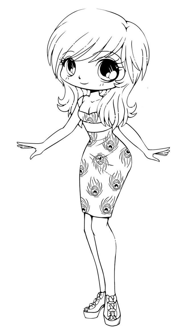 Beautiful Chibi Coloring Pages Chibi 688x1162 Beautiful Chibi Coloring Pages Chibi