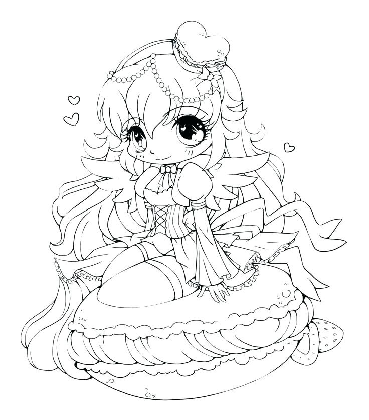 Anime Coloring Pages For Girls