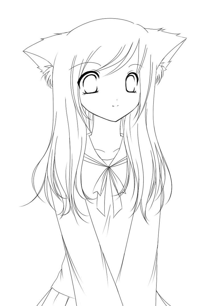 Cute Anime Coloring Pages 744x1073 Cute Anime Coloring Pages
