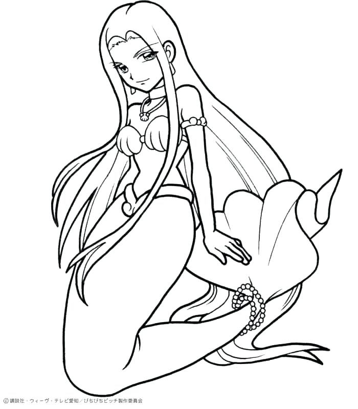 Anime Mermaid Coloring Pages Mermaid Melody Coloring Pages Online 700x800 Anime Mermaid Coloring Pages Mermaid Melody Coloring Pages Online