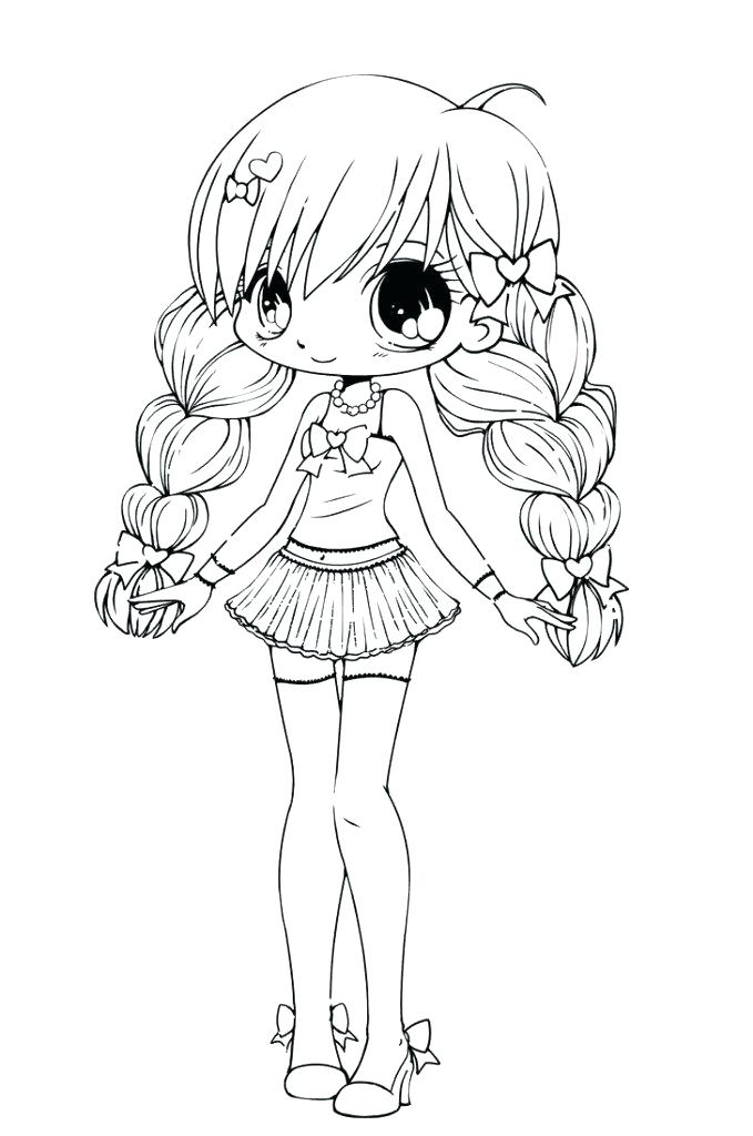 Anime Girl Coloring Pages 679x1024 Anime Girl Coloring Pages