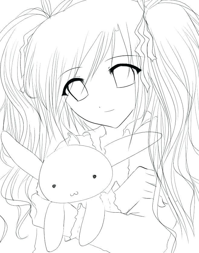658x839 Anime Cat Girl Coloring Pages Printable Coloring Anime Girl