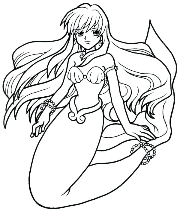Mermaid Coloring Pages Printable 600x705 Mermaid Coloring Pages Printable