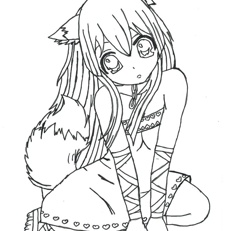 Anime Girl Coloring Pages 762x768 Anime Girl Coloring Pages