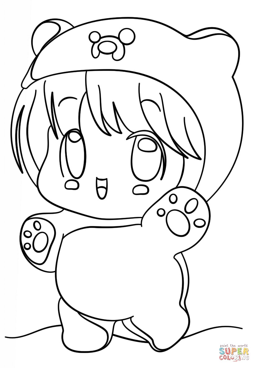 824x1186 Chibi Panda Coloring Pages Copy Kawaii Cat Coloring Pages Panda
