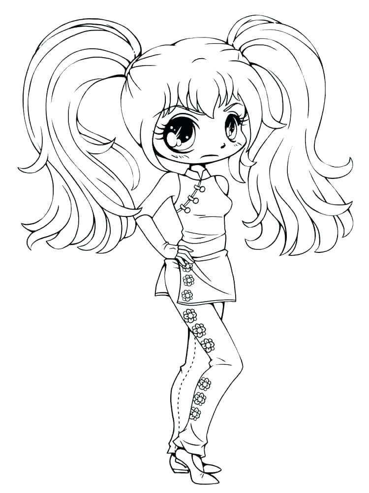 750x1000 Anime Coloring Pages Anime Princess Coloring Pages Chibi Anime