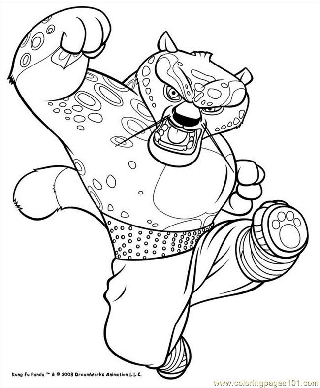 650x788 Kung Fu Panda (2) Coloring Page