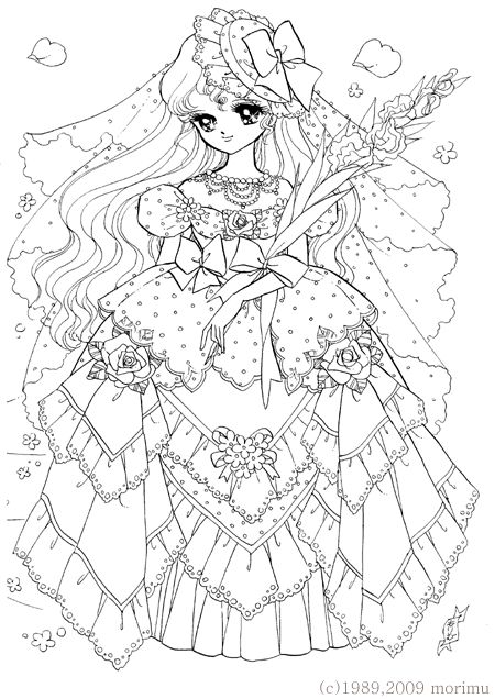 Anime Princess Coloring Pages