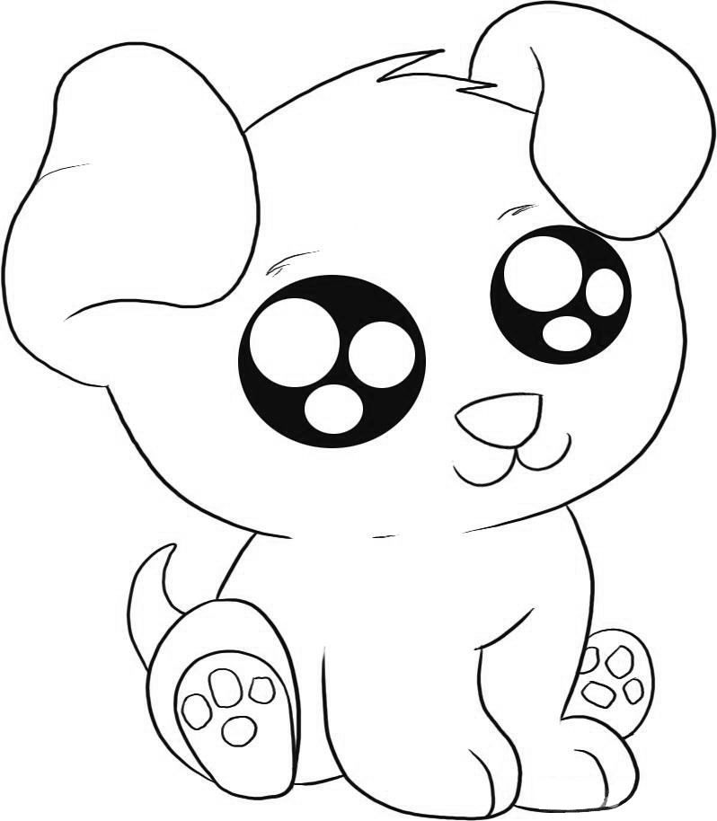 798x914 Puppy Coloring Pages