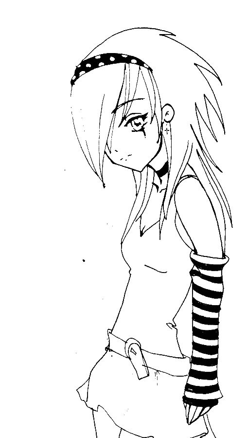 Anime School Girls Coloring Pages For Adults Anime 508x900 Anime School Girls Coloring Pages For Adults Anime