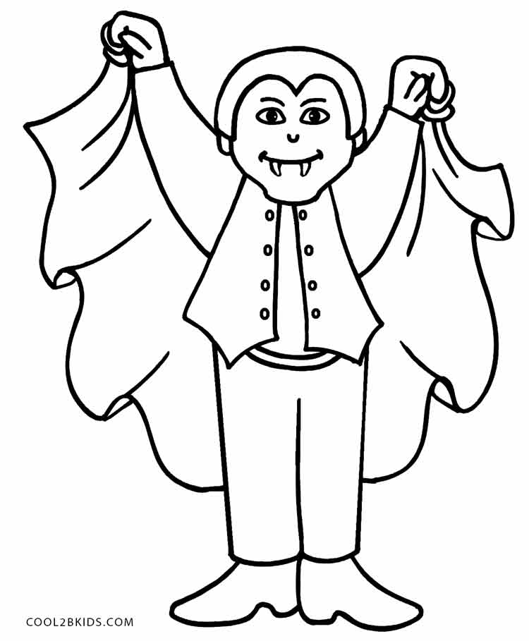 750x909 Vampire Coloring Pages
