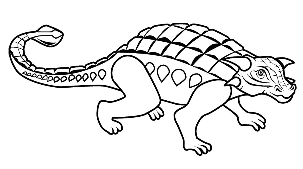1000x559 Ankylosaurus Coloring Page Dinosaur Website