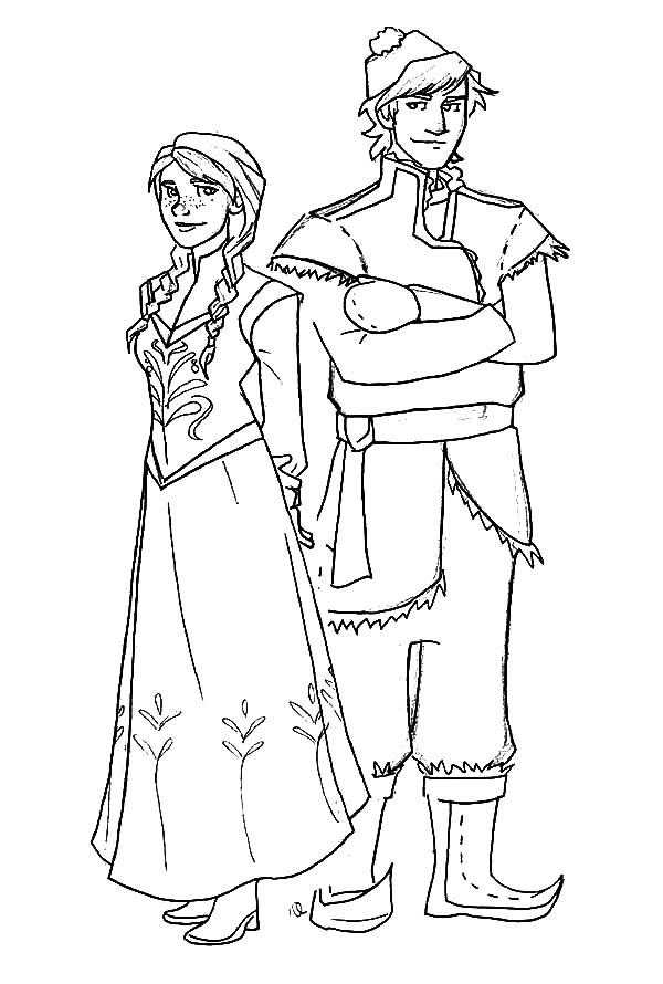 Disney Princess Anna And Kristoff Coloring Pages Disney Princess 600x890 Disney Princess Anna And Kristoff Coloring Pages Disney Princess