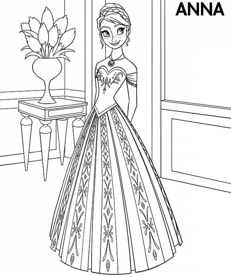 Anna Coloring Pages 32 My Coloring Pages 801x960 Anna Coloring Pages 32 My Coloring Pages