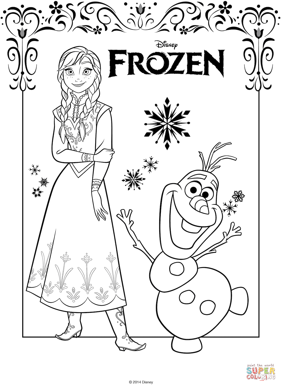1126x1545 Frozen Anna Coloring Page Free Printable Coloring Pages Anna