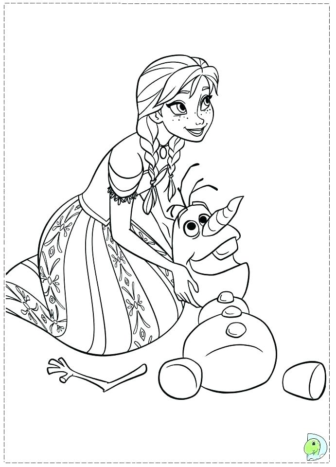691x960 Frozen Elsa And Anna Coloring Pages