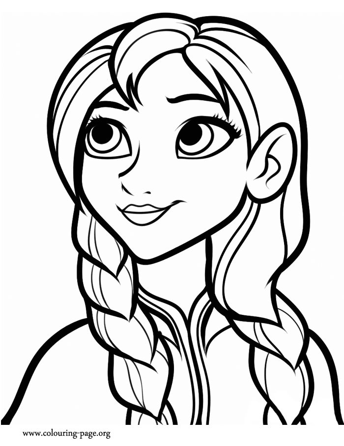 Anna Frozen Coloring Page