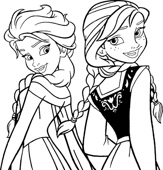 Anna Frozen Coloring Page at GetColorings.com | Free printable ...