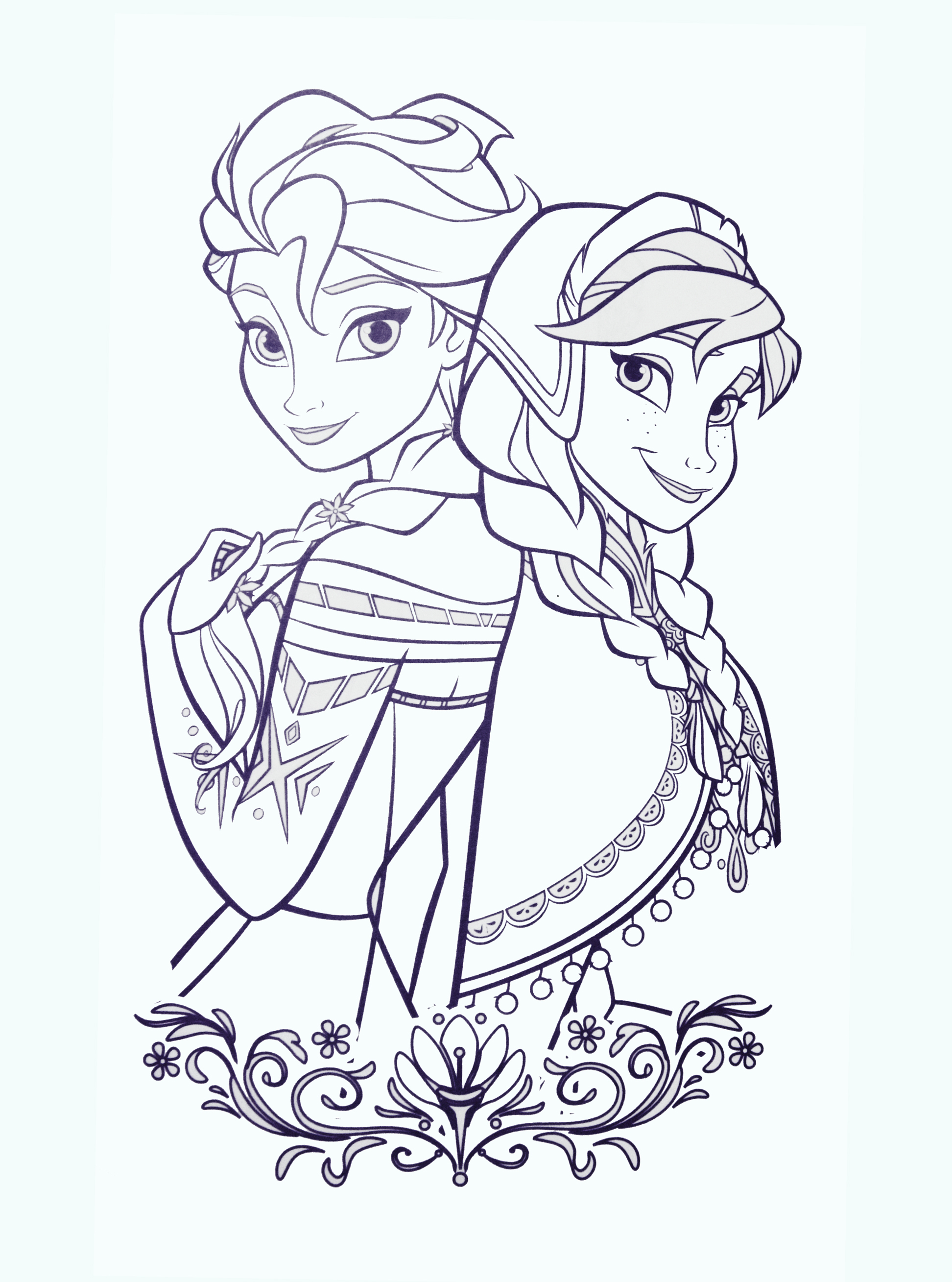 Anna Frozen Coloring Page at GetColorings com - Anna Frozen Coloring Page 6 