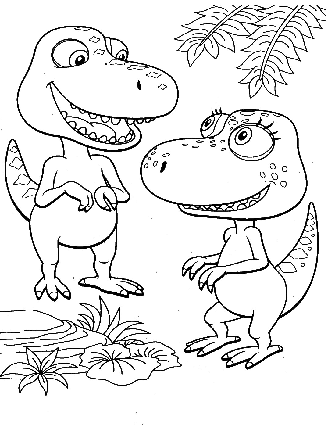 1099x1400 Dinosaur Train Coloring Pages Buddy And Annie