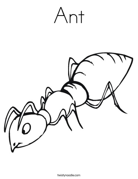 468x605 Ant Coloring Page